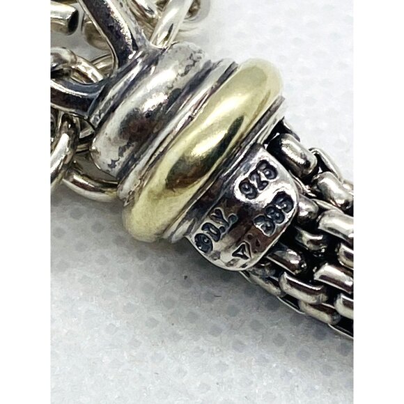 David Yurman 6 Strand & Quatrefoil Enhancer 925 585 - Picture 10 of 13